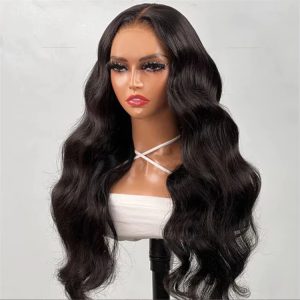Natural Human Hair Lace Front Wigs Glueless 13*4 Brazilian Raw Hair Body Wave Pre Pluck Hd Lace Frontal Wigs For Black Women