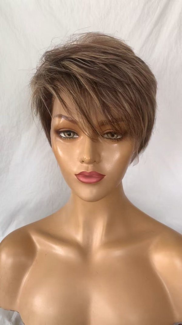 Alia Hot Selling pixie 13*4 frontal lace High Quality 100%human hair wigs brazilian Cheap Price human hair wigs suppliers