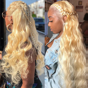 40 inch hd brazilian full lace human hair wig,100% human hair hd blonde 613 full lace wig with baby hair,full lace wig vendor