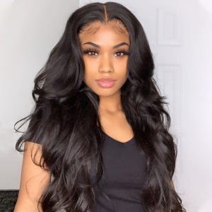 RXHAIR Wholesale Human Hair Wigs For Black Women Body Wave Hd Lace Transparent Natural Color Wigs Full Lace Frontal Wigs