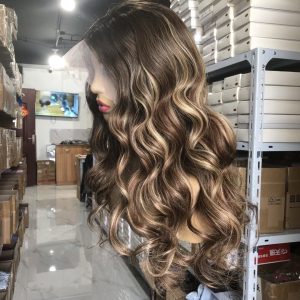 high quality hand tied frontal lace wigs 14inch women hair wig for black women human hair