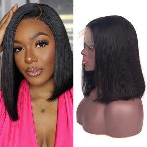 13x4 13x6 Brazilian Transparent Wholesale Vendor Cheap Natural Straight Hd Short Bob Wigs Frontal Wigs Human Hair Lace Front