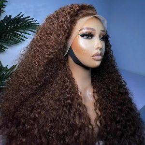 4x4 5x5 HD Lace Frontal Burnese Curly Wig 350% Top Density Hot Luxury Gluess Human Hair Wig For Black Women Cheap Wig