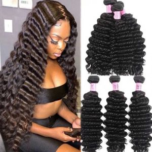 Deep Wave High Quality Density 15A 100% Raw Cuticle Aligned Human Hair vietnamese Burmese Bundles Human Hair 10"~30" In Stock