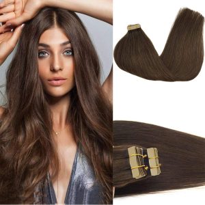 Hot Selling Tape In Human Hair Extensions Indian Virgin Cuticle Intace Tape Ins Extension Tape In Hair Extensions 100Human Hair