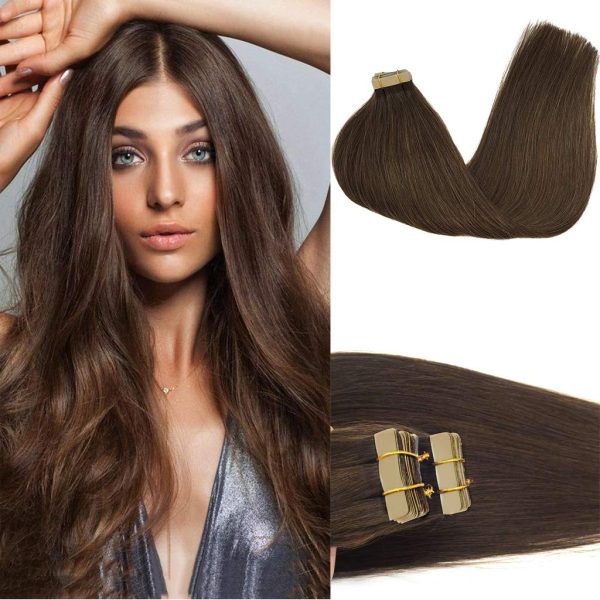 Hot Selling Tape In Human Hair Extensions Indian Virgin Cuticle Intace Tape Ins Extension Tape In Hair Extensions 100Human Hair