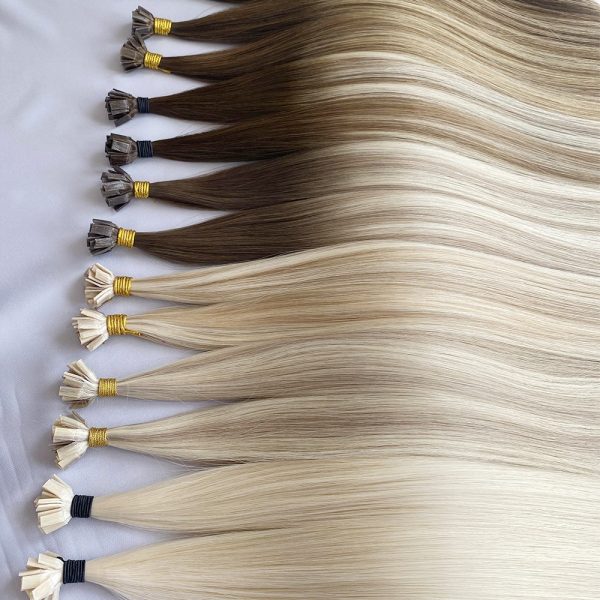 2024 Hot Selling Italian Keratin Double Drawn Virgin Cuticle Aligned K Tip Keratin Flat Tip U Tip Human Hair Extension