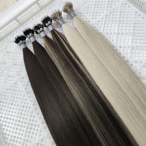 Double Drawn Human Hair Extensions Micro Nano Ring Wholesale Russian Nano Ring Hair Extension
