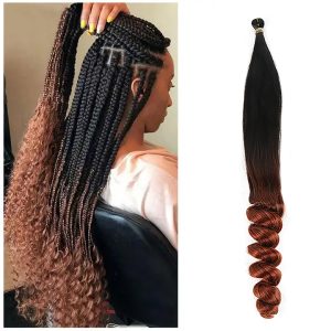 Julianna Crochet Braid Pre Stretched French Curls Silky Loose Body Wave Pony Style Spiral Curl Curly Braiding Hair