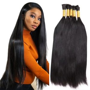 12A Brazilian Virgin Curly 100g Deep Water Wave Bulk Hair Extensions Boho Braids Hair human for braiding hair bulk no weft