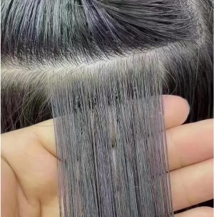 Top Quality Feathers Hair 100% Russian Human Hair One Thread One Strand Feathers Line Hair Extension
