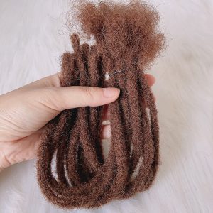 10 inch 1b #30 customized color full hand made remy human hair for braiding style Crochet dreadlocks 0.6 cm locks in stock