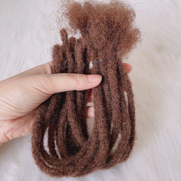 10 inch 1b #30 customized color full hand made remy human hair for braiding style Crochet dreadlocks 0.6 cm locks in stock