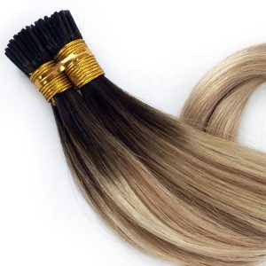 Luxury Top Quality Direct Factory Virgin Russian Double Drawn Balayage I Tip Hair Extensions