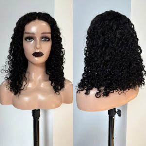 Cheap Price Deep Curly Short Bob Front Wigs Glueless Full 4x4 HD Lace Closure Frontal Wigs 100% Raw Brazilian Natural Human Hair