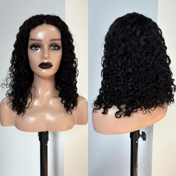 Cheap Price Deep Curly Short Bob Front Wigs Glueless Full 4x4 HD Lace Closure Frontal Wigs 100% Raw Brazilian Natural Human Hair