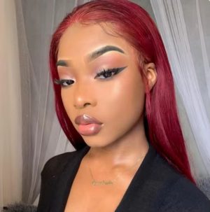 Wine Red Luxury Synthetic Wig High Quality Futura Fiber Synthetic HD Lace Long Short Lengths Wholesale Prices for Black Women