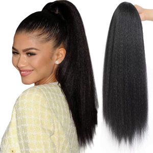 36 inch Long Length Remy Fiber Ponytail Withe Lowest Wholesale Price