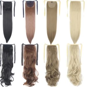 synthetic ribbon ponytail