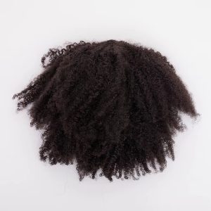Burmese Afro Curly Drawstring Ponytail Indian Raw Virgin Human Hair 10-30inches Wholesale