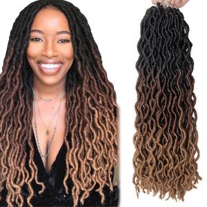 Custom 18inch 14inch river locs crochet braiding hair soft goddess locs premium low temperature fiber synthetic hair extension